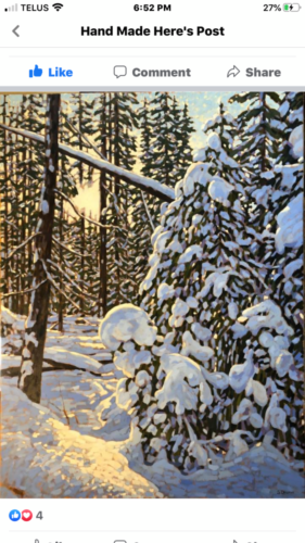 Snow Covered Spruce, oil, 48x36, SOLD