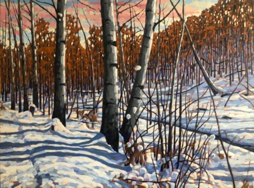 Aspen Morning, 35x48, oil, Art on Ninth Invermere