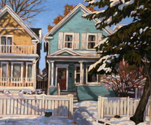 The Teal House, 20x24, 0il, SOLD
