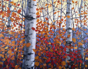 Fall Aspens, oil, 24x30, SOLD