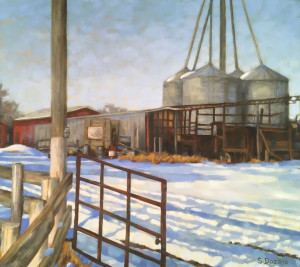 Springbank Farm, oil, 16x18, available