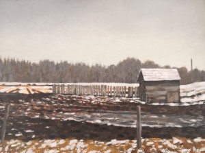 Grey Day, oil, 18x24, framed, $1260