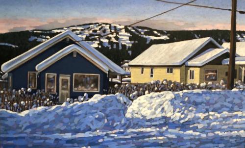 Off to the Hill, oil, 30x48, SOLD