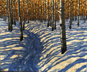 Paskapoo Slopes Trail, oil, 20x24, available