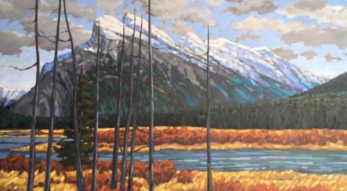 Mount Rundle, oil, 24x48, SOLD