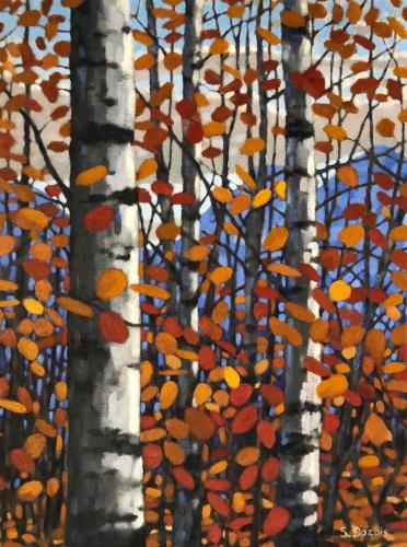 Fall Aspen, oil, 24x18, SOLD