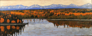 Glenmore Reservoir, 19x48.5, oil, SOLD