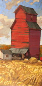 Red Elevator, 30x15, oil, SOLD