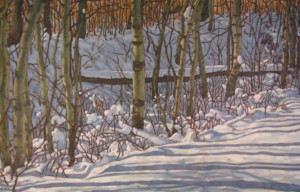 Before the Thaw, oil, 30x48 ,SOLD