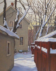 Fresh Snow, oil, 30x24, SOLD