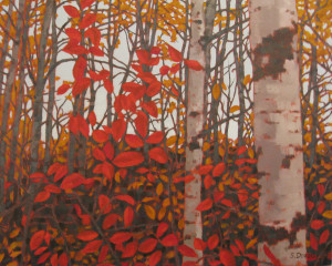 Fall Aspens, oil, 16x20, SOLD